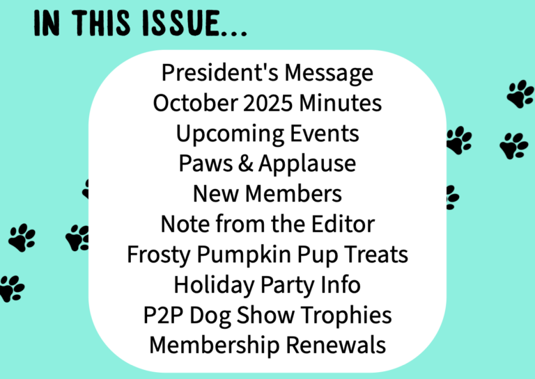 OCTOBER 2025 BARKER NEWSLETTER